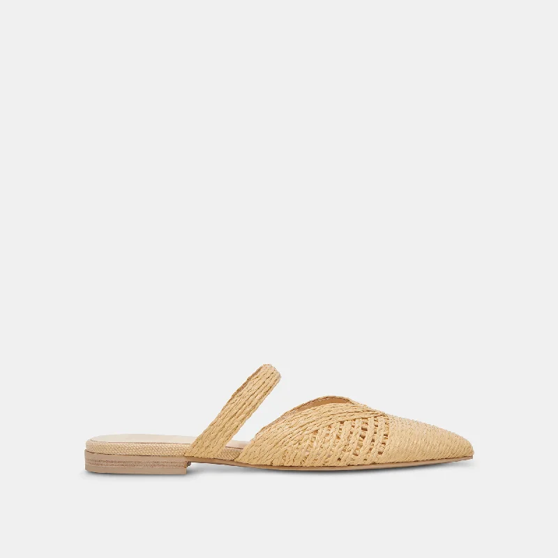 Best Running Sneakers KALINE FLATS LT NATURAL RAFFIA