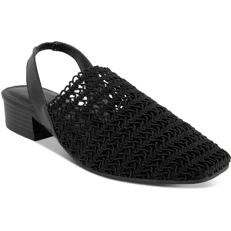 Comfortable Athletic Shoes Karen Scott Womens Carolton Woven Square Toe Pumps