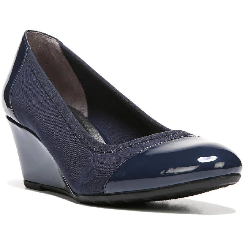 Warm Winter Boots LifeStride Womens Juliana STR Patent Toe Cap Wedge Heels