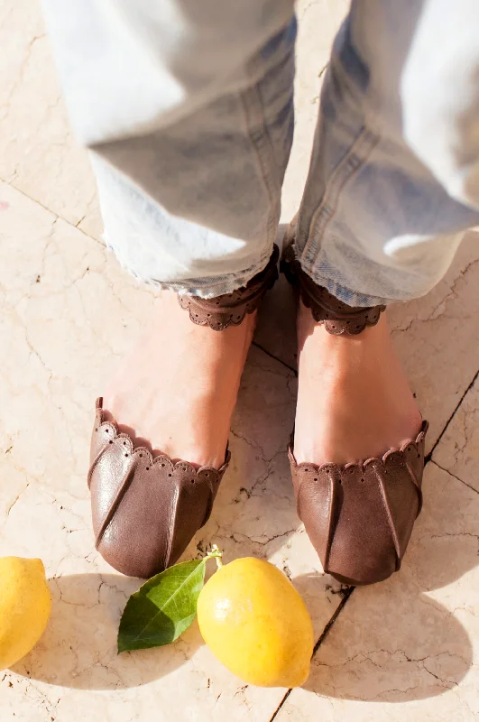 Leather Casual Shoes Love Bird Leather Flats
