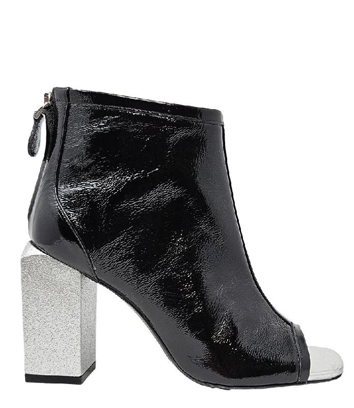 Athletic Shoes Online Fatima Black Silver Hi Heel Sandal