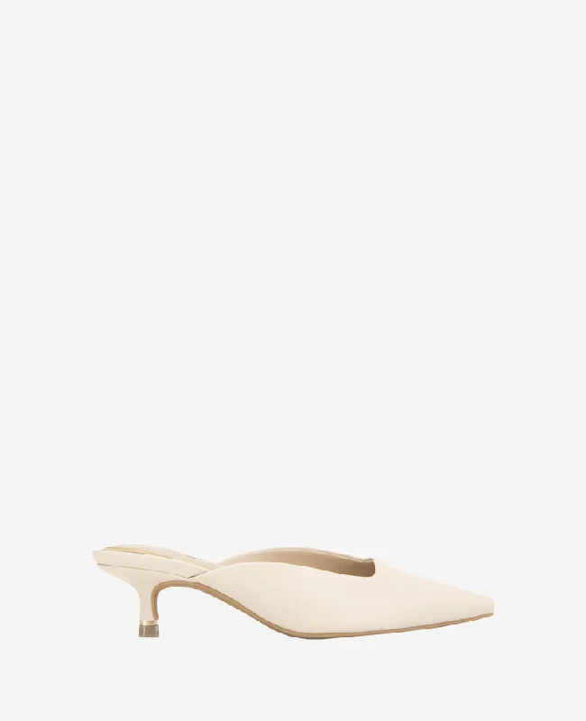Stylish Boots For Sale Margo Leather Kitten Heel Mule