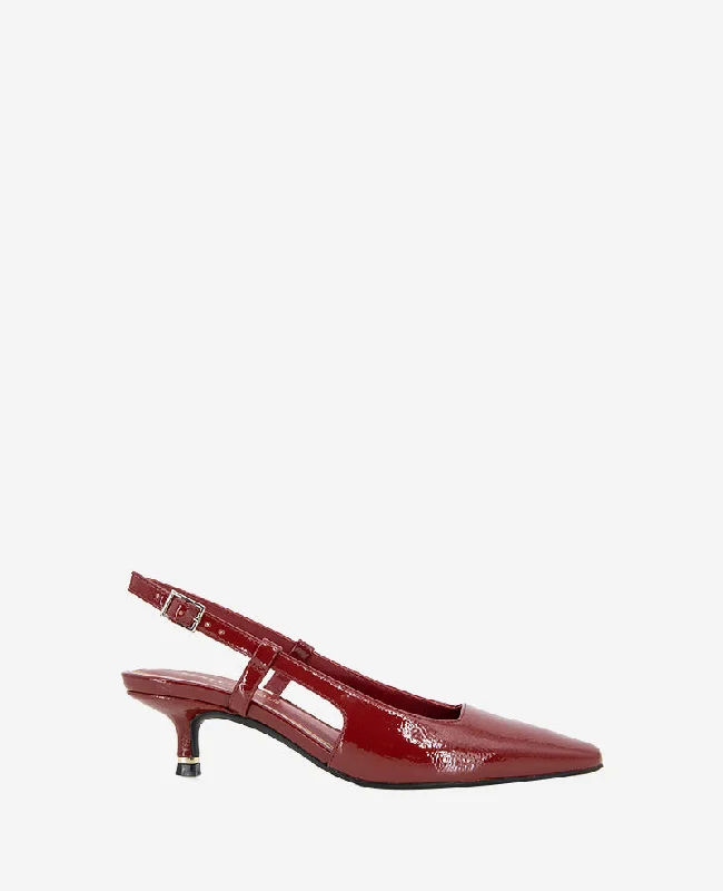 Eco-Friendly Sneakers Martha Patent Slingback Heel
