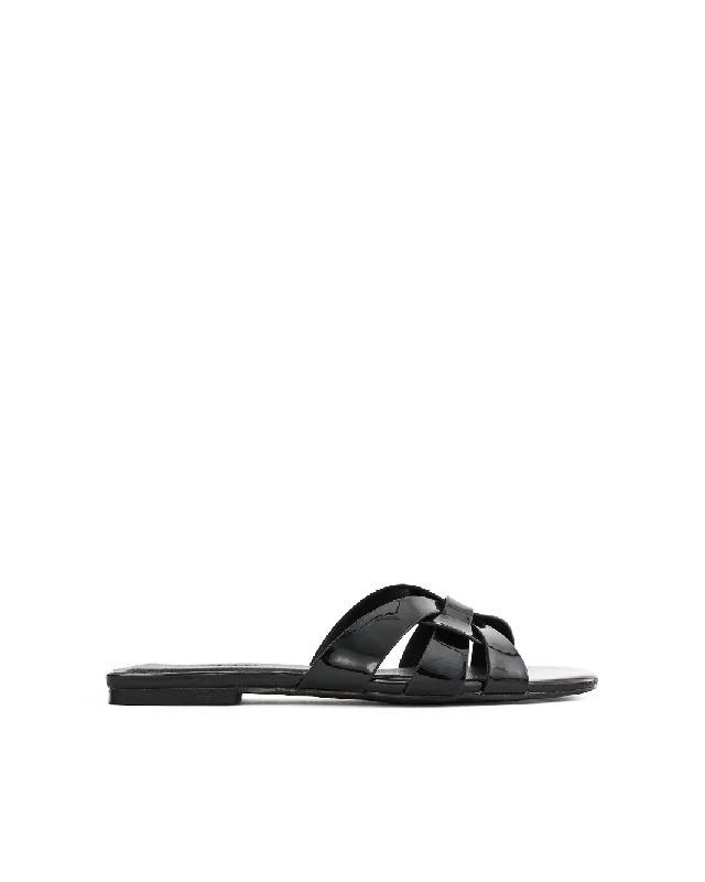 Comfortable Snow Sneakers RYLEY - BLACK PATENT
