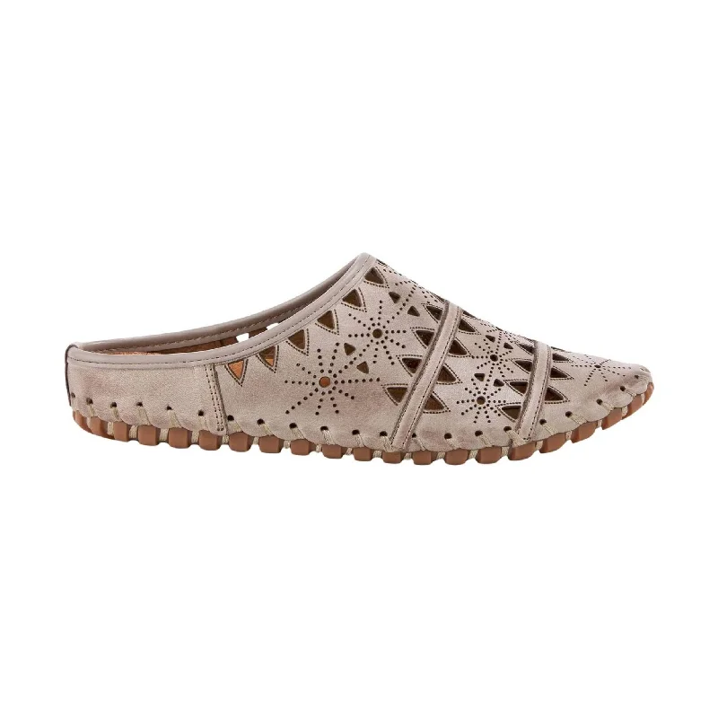 Stylish Running Footwear Spring Step Women's Fusalide Slip On Clog Shoes - Grey