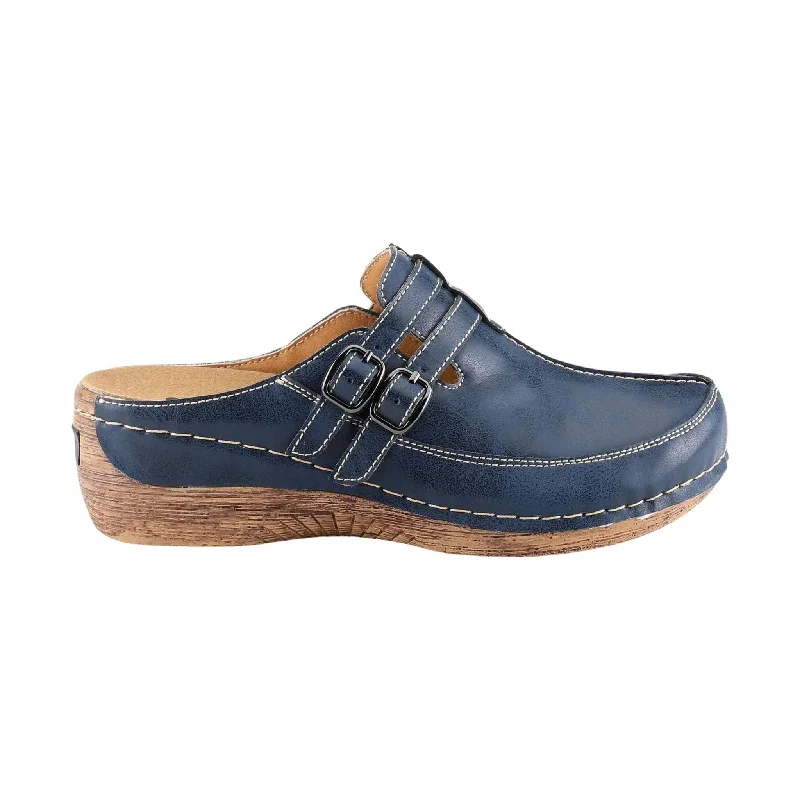 Stylish Winter Boots Spring Step Women's Happy Clogs - Navy