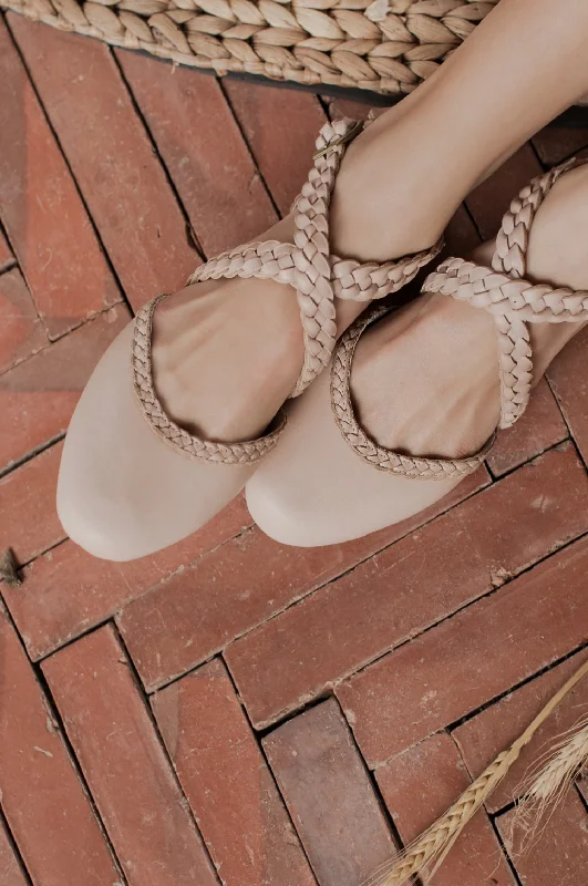 Outdoor Shoes Collection Tallulah Braided Leather Flats