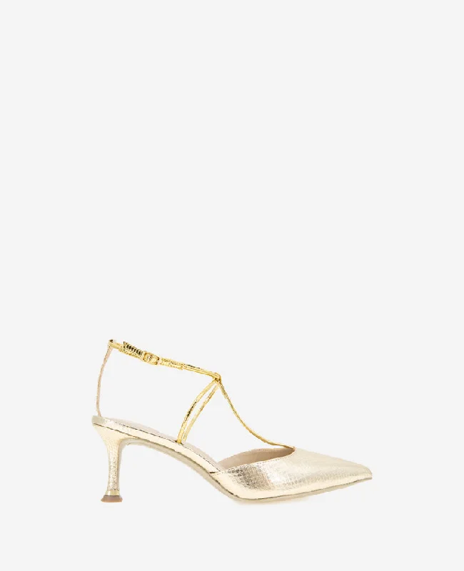 Best Sneakers For Running Umi T-Strap Metallic Pump