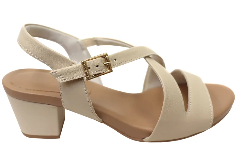 Fashionable Summer Shoes Usaflex Cassandra Womens Comfortable Leather Mid Heel Sandals Fashionable Summer Shoes Usaflex Cassandra Womens Comfortable Leather Mid Heel Sandals