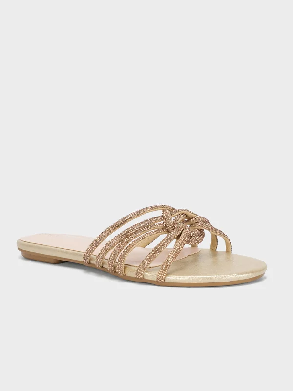 Classic Flat Shoes Women's "ALLENIA" Decorated Summer Slippers