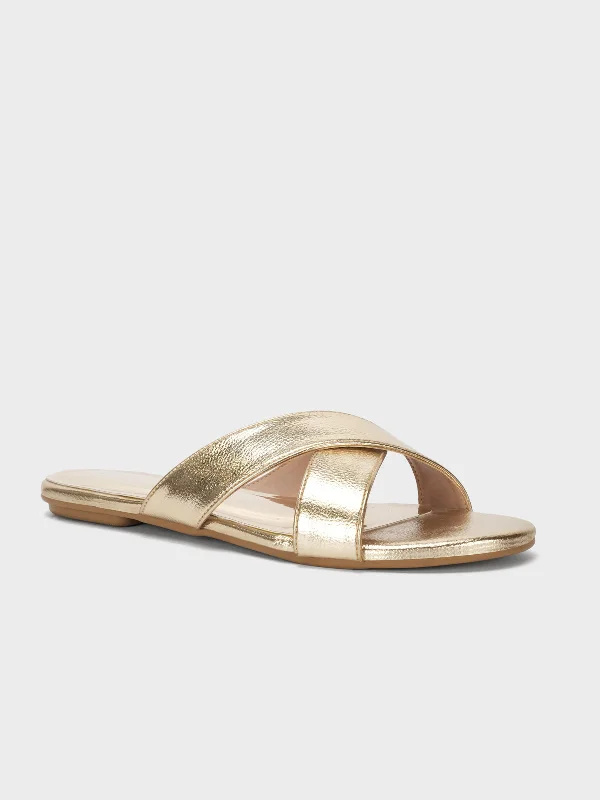 Fashionable Loafers For Sale Women's "ANONA" Shimmer Summer Slippers