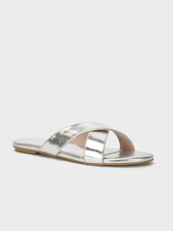 Comfortable Walking Shoes Women's "ANONA" Shimmer Summer Slippers