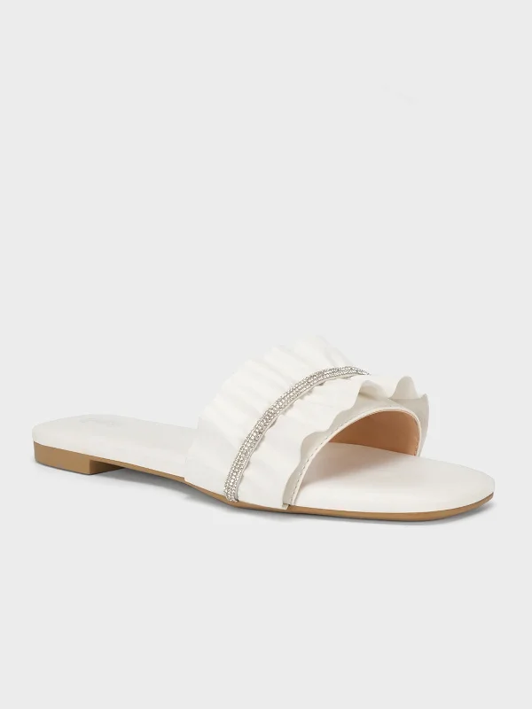Comfortable Loafers For Work Women's "CASSIA" Decorated Stylish Slippers