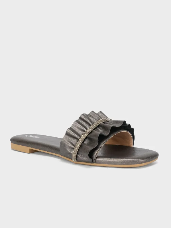 Vintage Sneakers Collection Women's "CASSIA" Decorated Stylish Slippers
