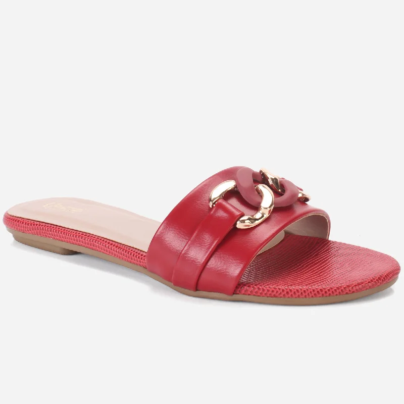 Fashionable Summer Shoes Women's "FABEHA"Decorated Summer Slippers