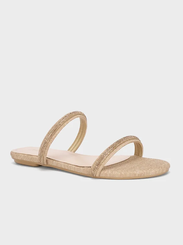 Chic High Heels Collection Women's "GLAUCIO" Strappy Open Toe Slippers