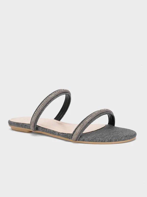 Comfortable Slippers Online Women's "GLAUCIO" Strappy Open Toe Slippers