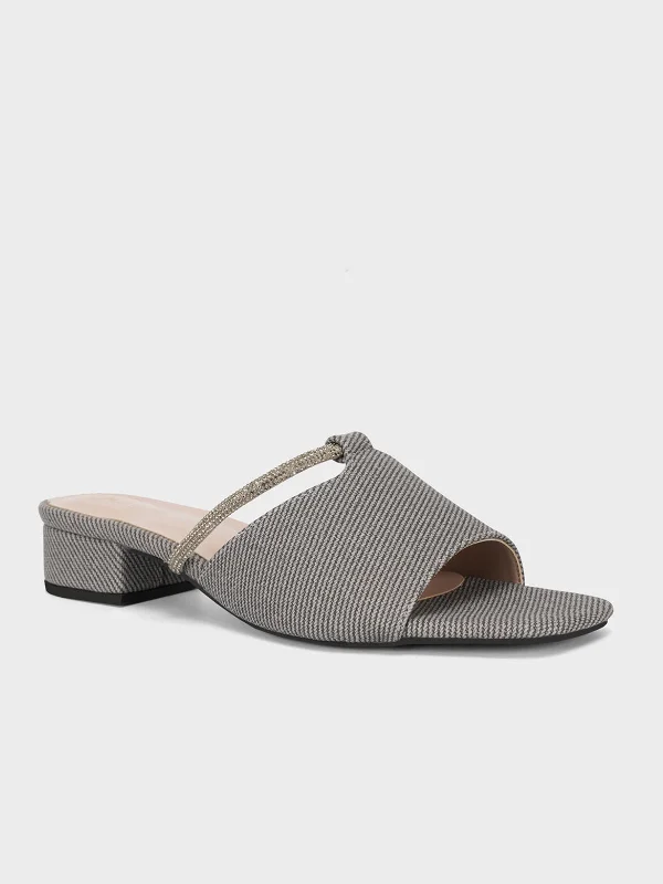 Comfortable Snow Boots Womens "ITALIA" Stylish Block Heel Slipper