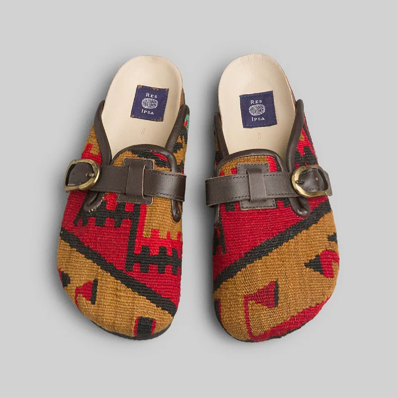 Classic Oxford Shoes Women's Kilim Clog Size 8