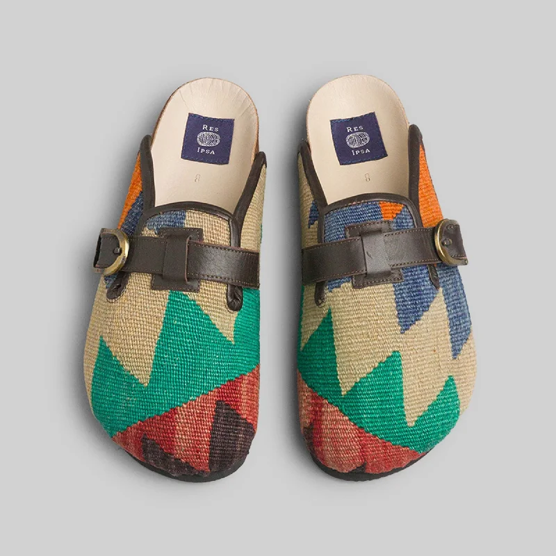 Formal Leather Shoes Women's Kilim Clog Size 8
