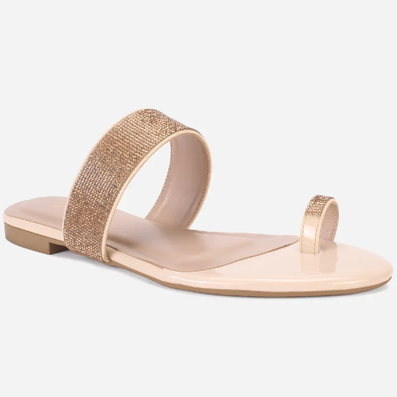 Casual Sandals For Sale Women's "LEXI" Decorated Toe Ring Summer Slippers