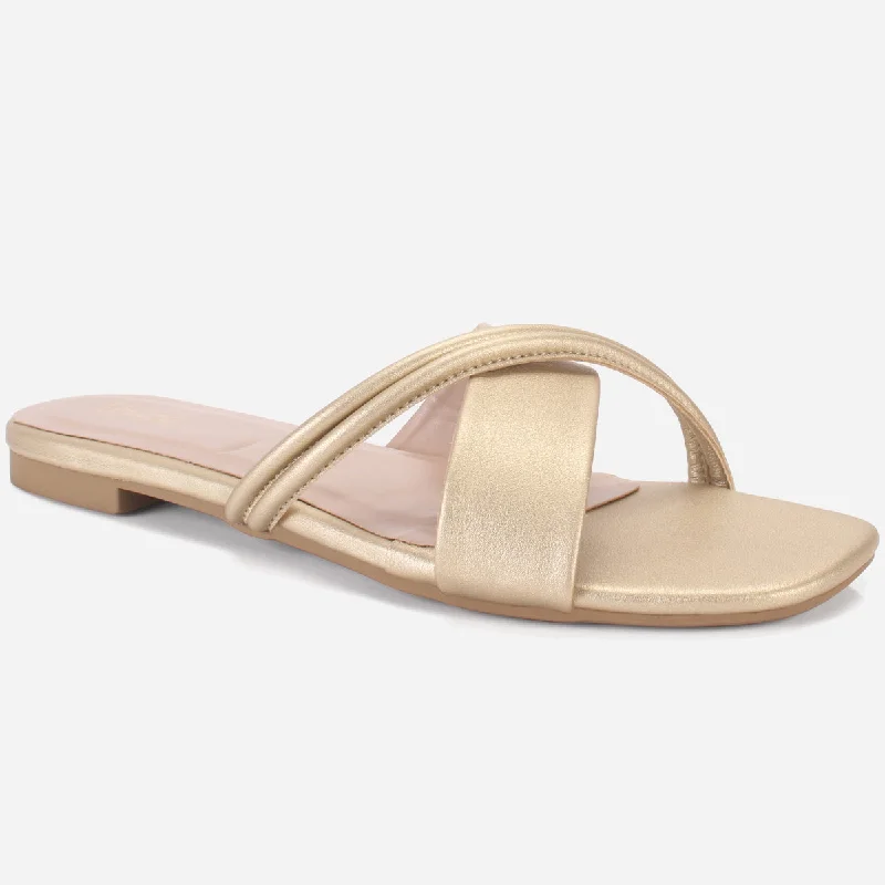 Stylish High Heels Women's "MEHPIO" Flat Summer Slippers