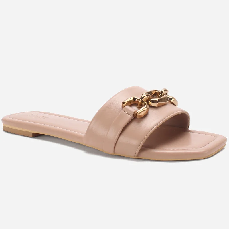 High Heels Collection Women's "OPHELIA" Decorated Summer Slippers