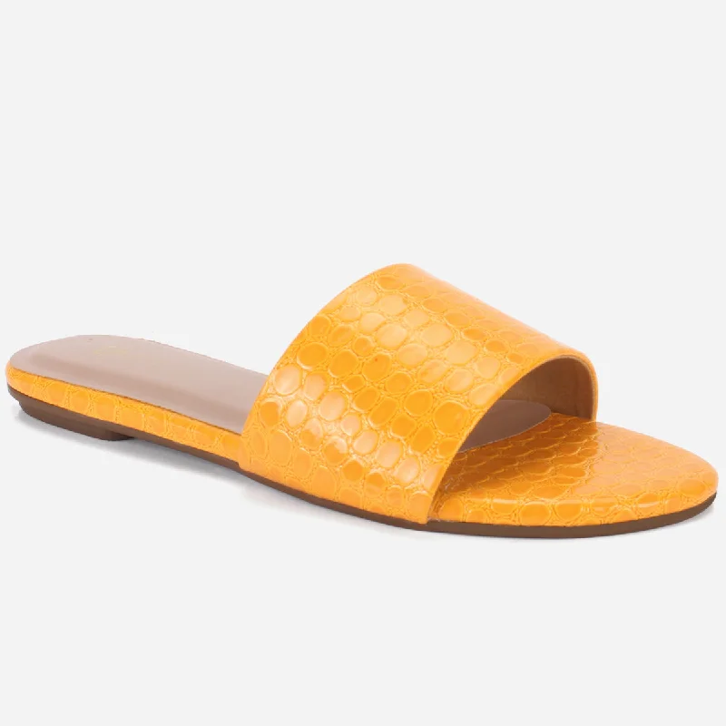 Comfortable Flats For Work Womens "ORION" Flat Summer Open Toe Slippers