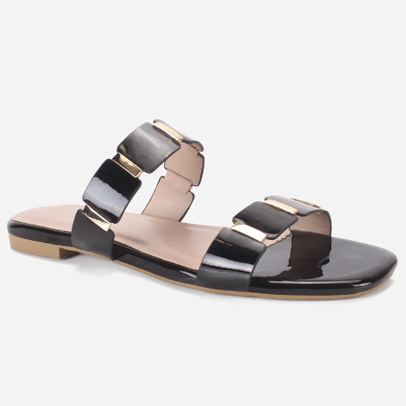 Fashionable Ankle Boots Women's "OSCAR" Flat Summer Open-Toe Slippers