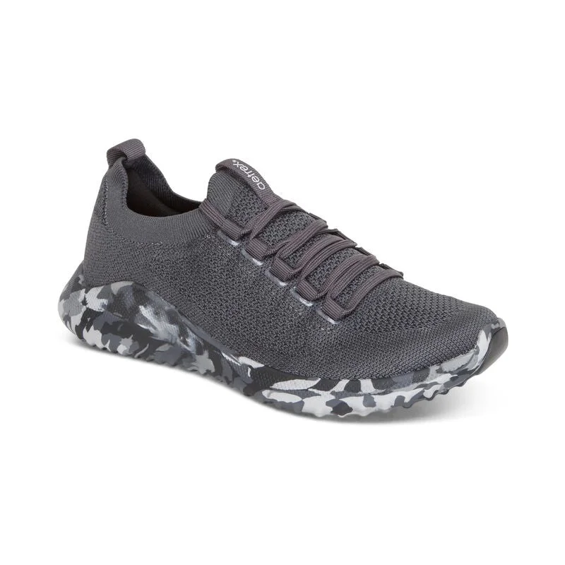 Best Hiking Boots For Winter Aetrex Carly Lace/Slip on Charcoal Camo AS206
