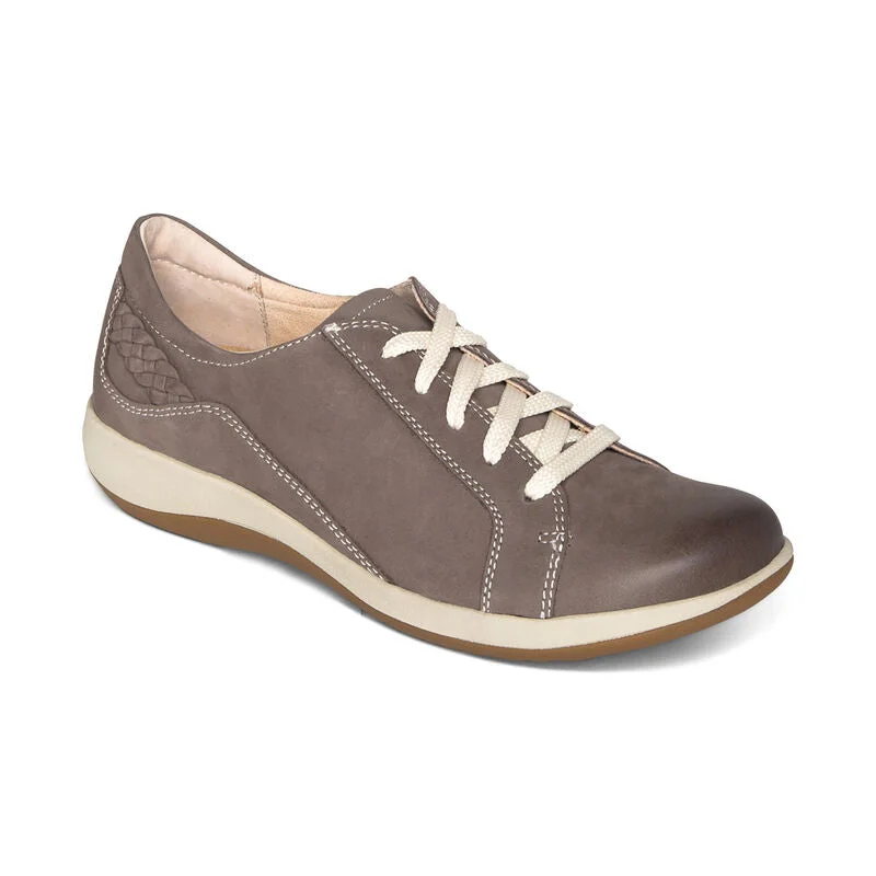 Comfortable Athletic Shoes Aetrex Dana Oxford Warm Grey DM306