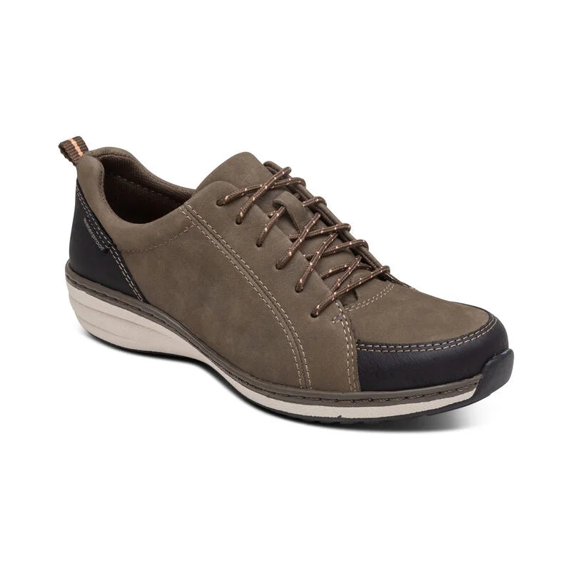 Slip-On Shoes For Men Aetrex Mara Casual Hiking Oxford Mushroom BB356 WP