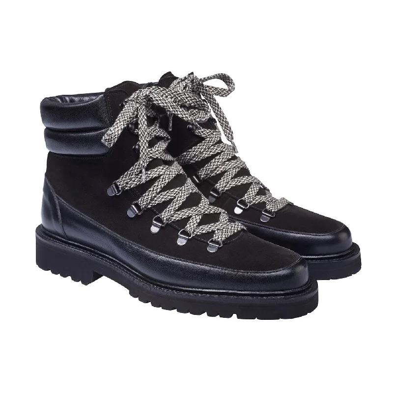 High Quality Sneakers Annie Black Wax Calf & Black Suede