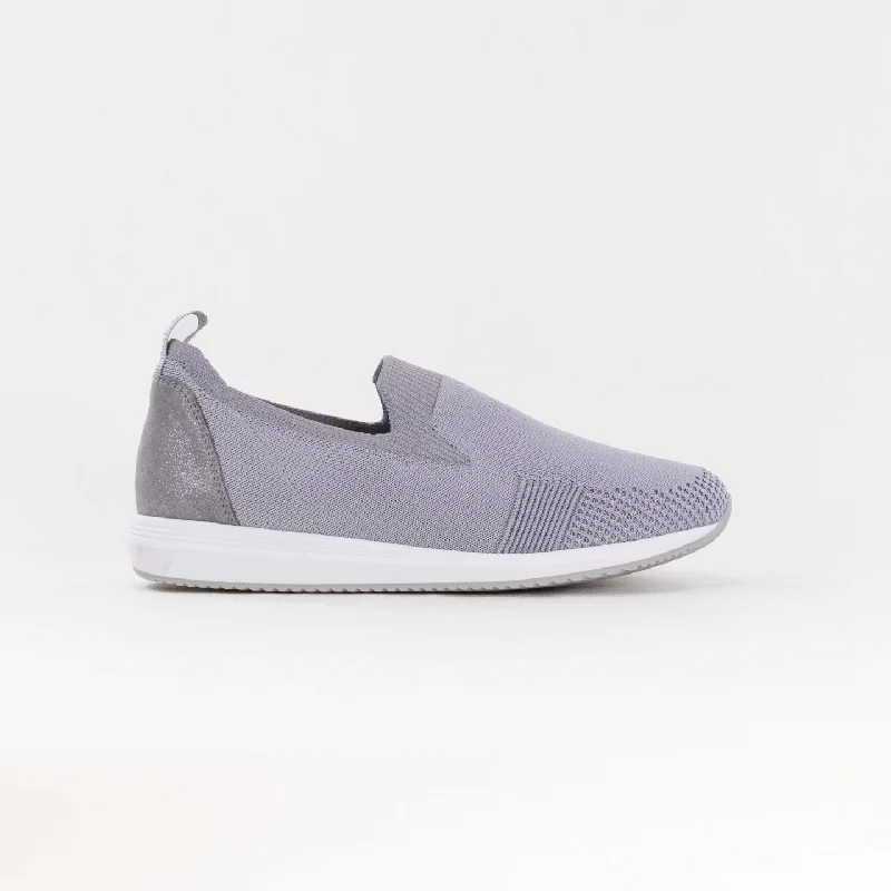 Stylish High Heels Ara Leena 2 Slip On Sneaker (Women's) - Pebble Woven Stretch