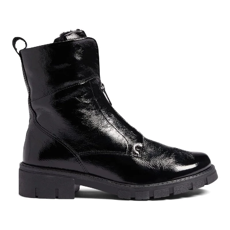 Running Shoes For Men Ara Women's Deon Black Patent Leather
