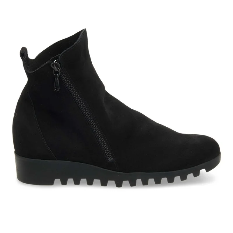 Cozy Winter Boots Arche Women's Lomage Black Nubuck