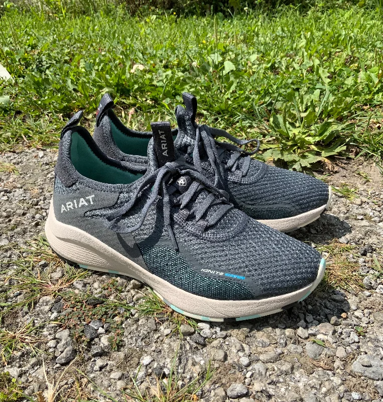 Sporty Casual Shoes Ariat Women’s Ignite Waterproof Steel Blue Tennis Shoe 10042487 Sporty Casual Shoes Ariat Women’s Ignite Waterproof Steel Blue Tennis Shoe 10042487