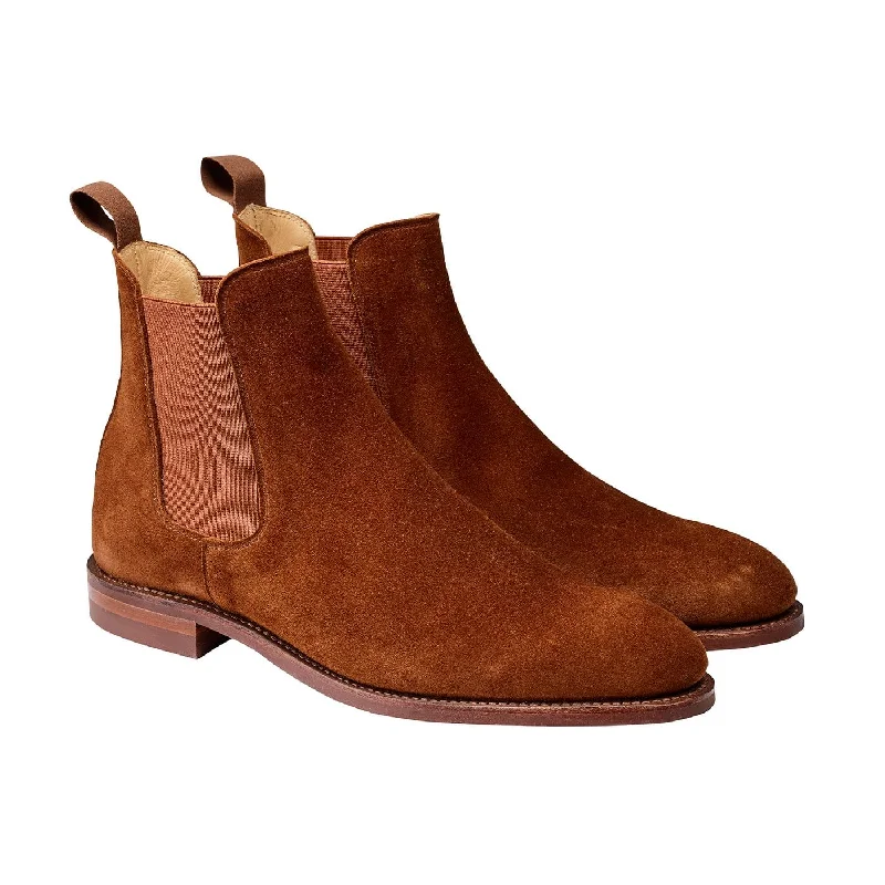 Comfortable Walking Shoes Bonnie Polo Brown Calf Suede