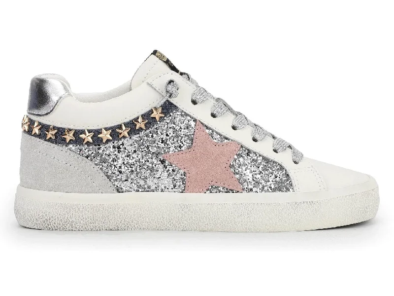 Comfortable Casual Shoes Vintage Havana: Bounce Siver glitter