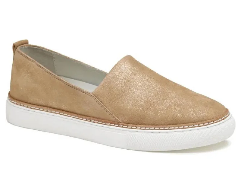 Stylish High Heels Johnston & Murphy: Callie Slip On in Gold