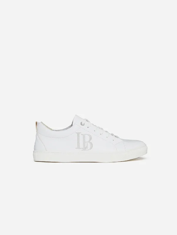 Affordable Hiking Shoes Women's Apple Leather Vegan Sneakers | White