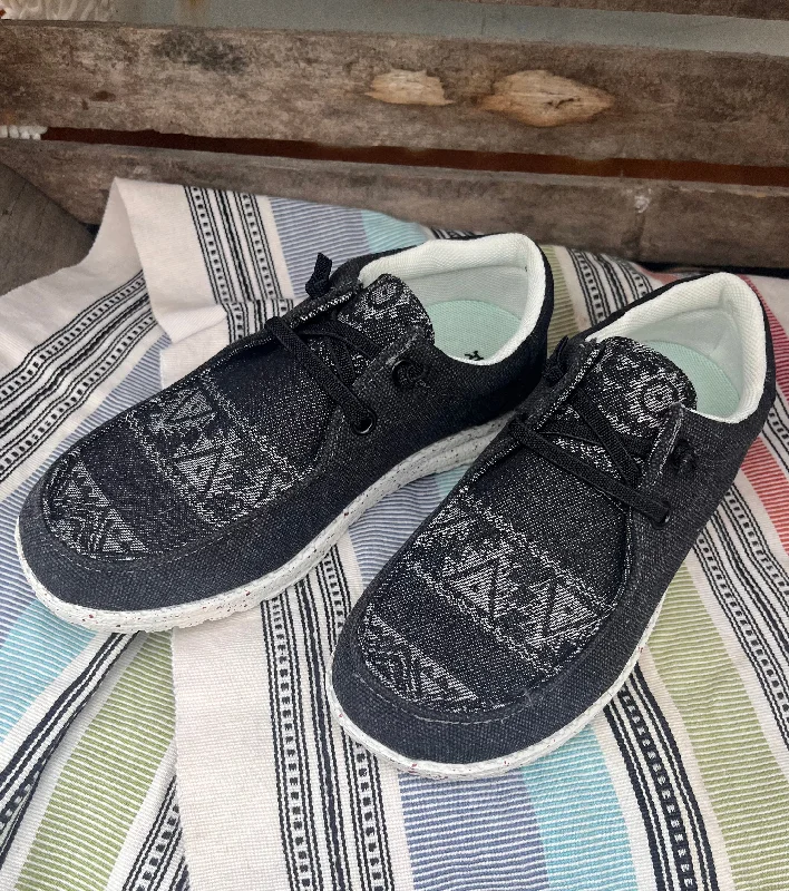 Leather Sneakers For Sale Roper Women's Eva Moc Black & Aztec Casual Shoes 1793-3182 Leather Sneakers For Sale Roper Women's Eva Moc Black & Aztec Casual Shoes 1793-3182