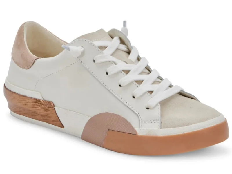 Comfortable Flip Flops Dolce Vita: Zina White & Tan
