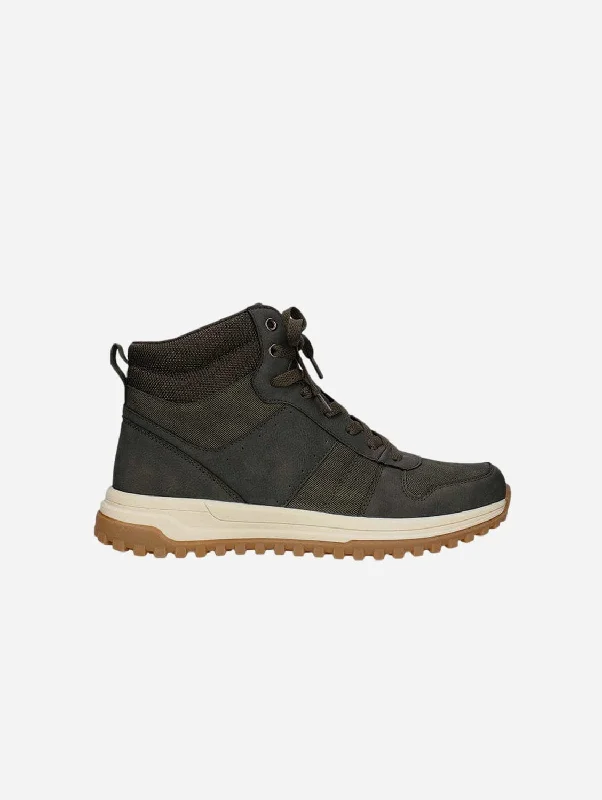 Black Dress Shoes Eban Men's High Top Vegan Sneakers | Green
