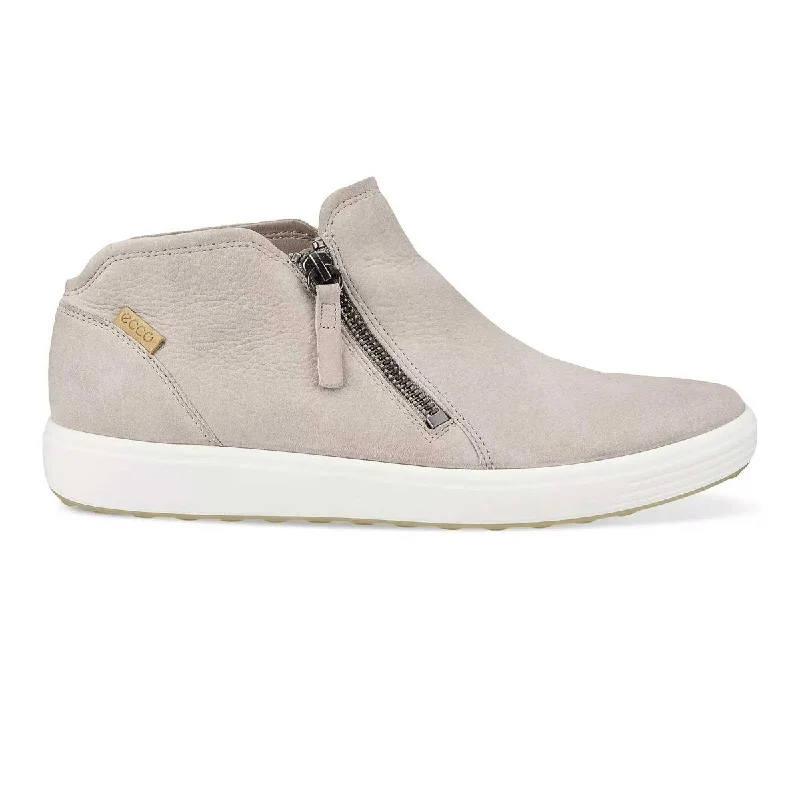 Fashionable Sneakers Collection Ecco Women's Soft 7 Low Boot Grey Rose Nubuck