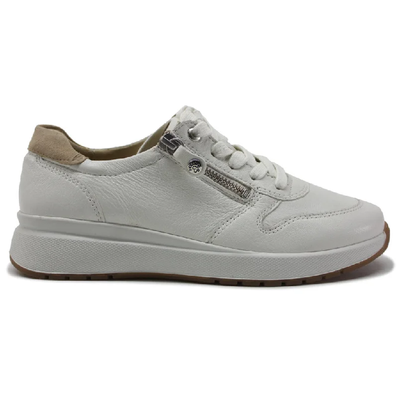 Classic Flat Shoes Heaven Leather Women's Low-top Zip & Lace Shoes