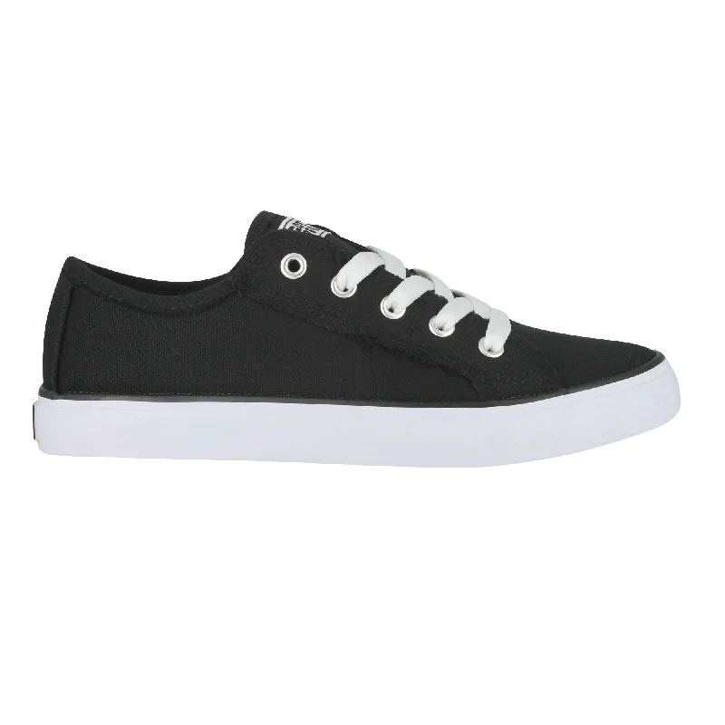 Durable Hiking Boots Gotta Flurt Women's Classic II Black Canvas Low-Top Sneaker