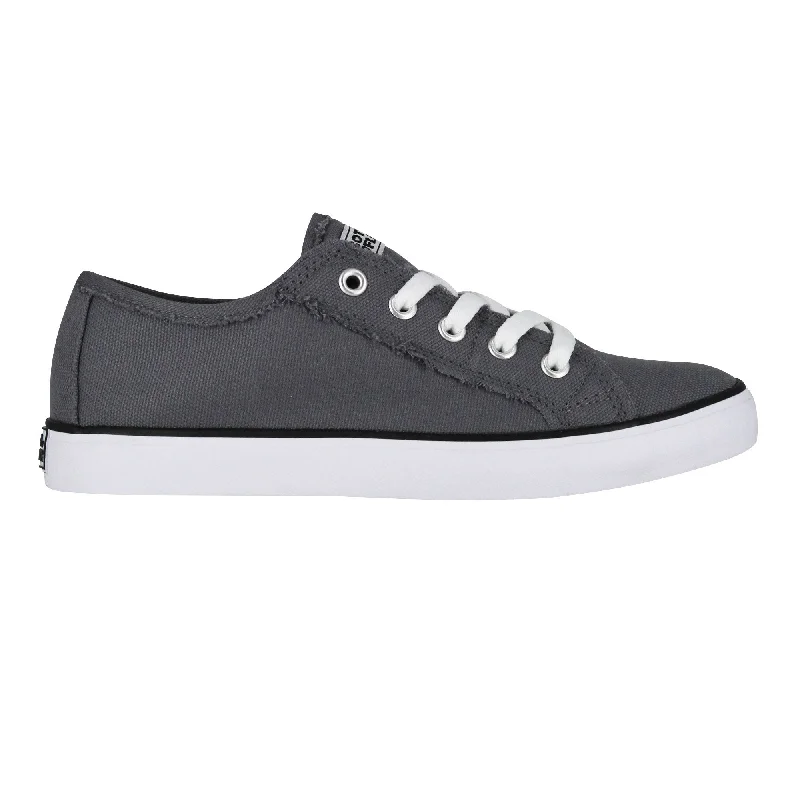 Comfortable Dress Shoes Gotta Flurt Women's Classic II Grey Canvas Low-Top Sneaker
