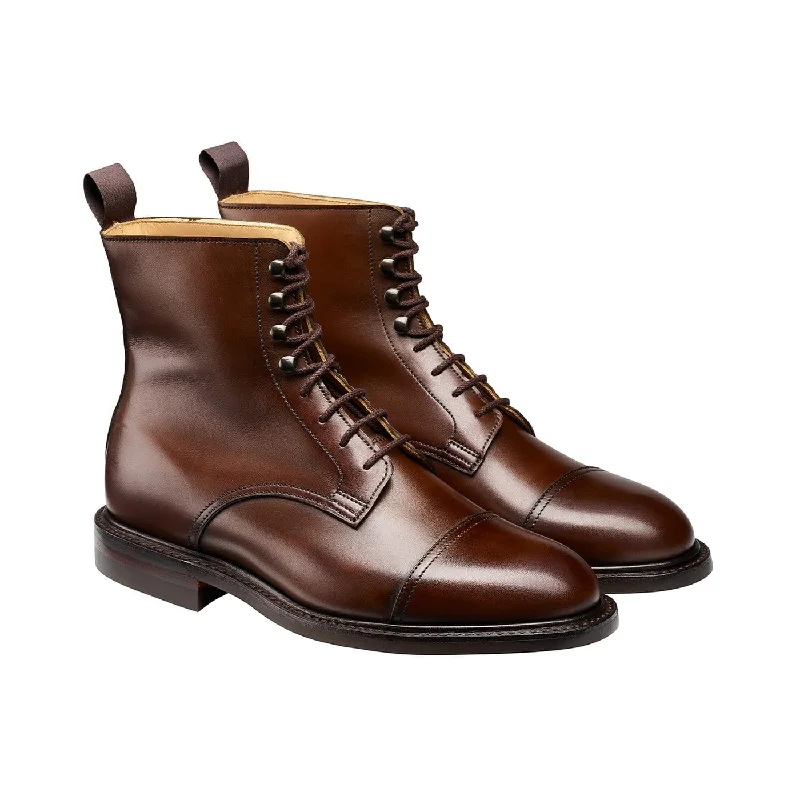 Designer Boots Collection Jane Dark Brown Burnished Calf