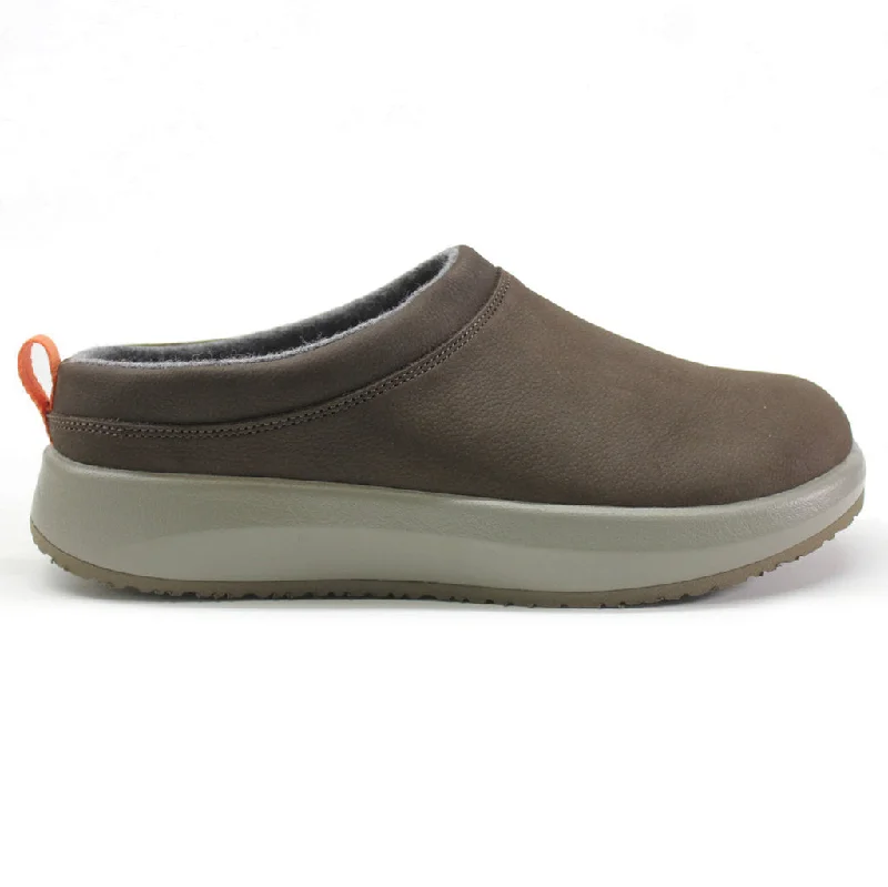 Comfortable Slippers Online Riga Nubuck Leather Women's Clogs Shoes